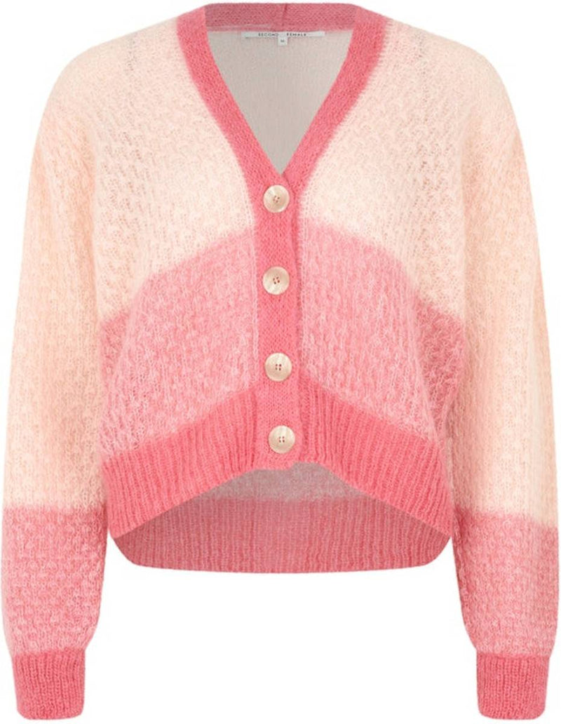 SECOND FEMALE Sebastia Tri Tone Cardigan - Quartz Pink