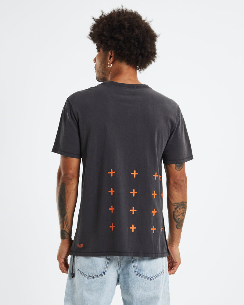 KSUBI Fake Kash SS Tee - Black/Orange