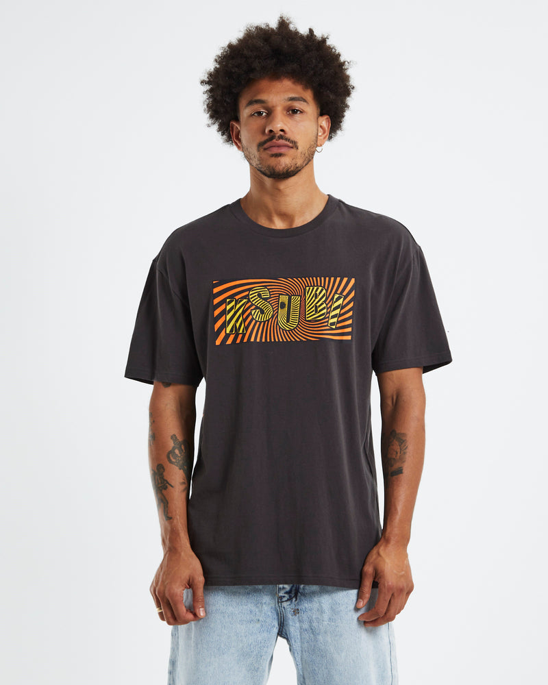 KSUBI Spiral Biggie SS Tee - Faded Black