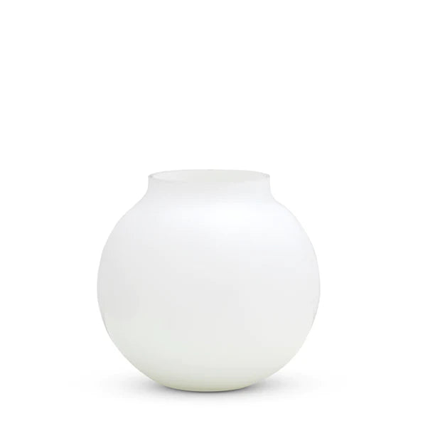 MARMOSET FOUND Opal Ball Vase M - White