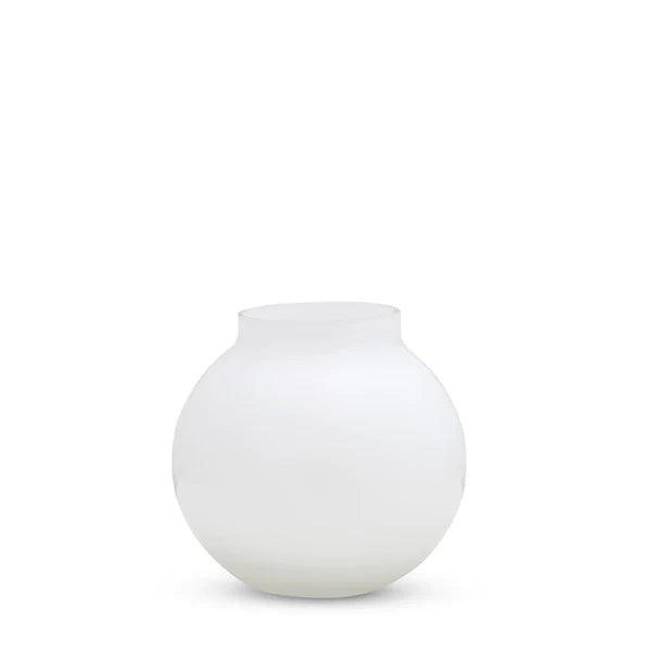 MARMOSET FOUND Opal Ball Vase Small - White
