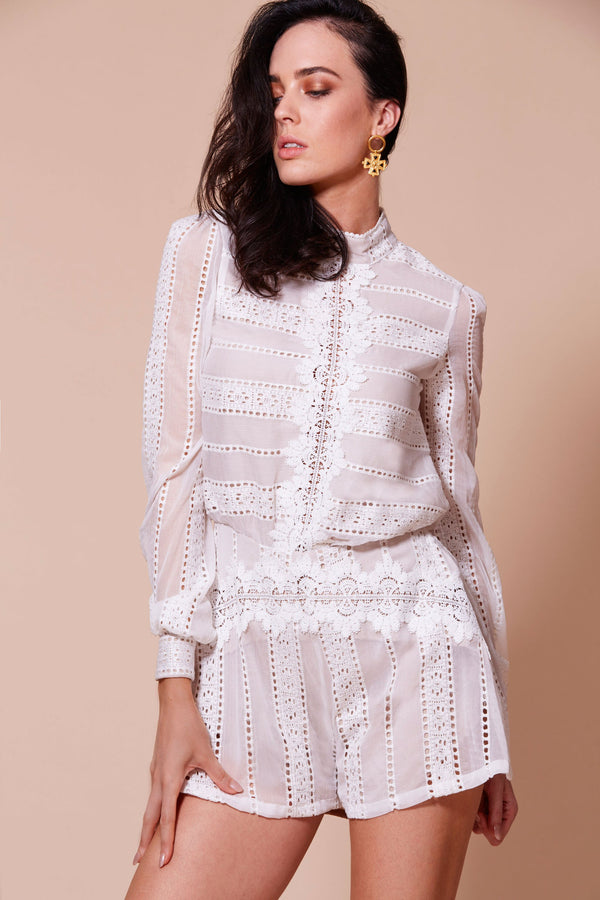 WINONA- Alhambra Playsuit - White Lace