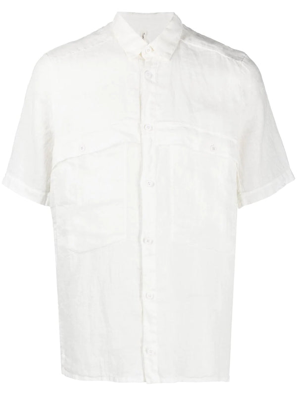 TRANSIT Camica Short Sleeve Shirt - Stone