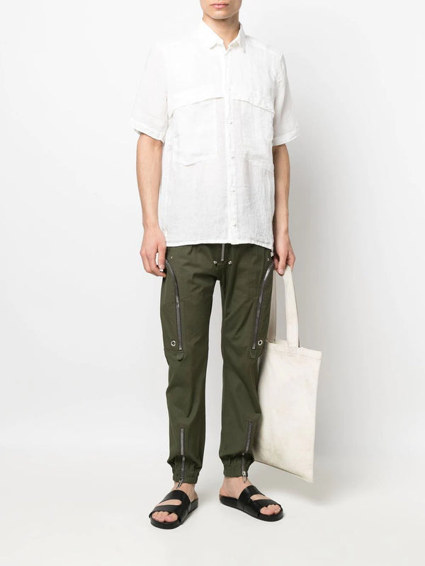 TRANSIT Camica Short Sleeve Shirt - Stone