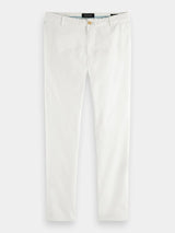 SCOTCH & SODA Mott Classic Pima Organic Cotton Chino - White