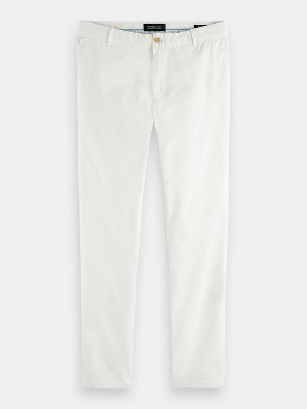 SCOTCH & SODA Mott Classic Pima Organic Cotton Chino - White