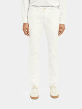 SCOTCH & SODA Mott Classic Pima Organic Cotton Chino - White