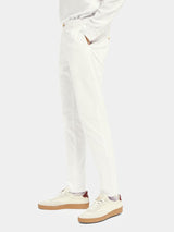 SCOTCH & SODA Mott Classic Pima Organic Cotton Chino - White
