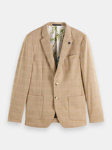 SCOTCH & SODA Single Breasted Check Blazer