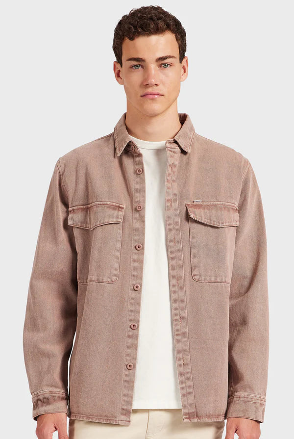 ACADEMY BRAND Essential Overshirt - Rose Tan