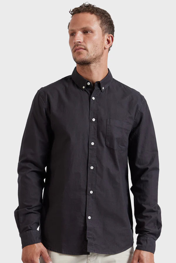 ACADEMY BRAND Vintage Oxford Shirt - Washed Black