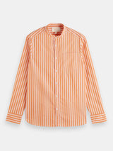 Scotch and Soda, collarless stripe shirt, Combo B