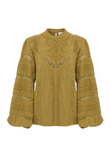 MOS THE LABEL Loom Blouse - Olive