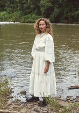 MOS THE LABEL Loom Maxi Dress - Unbleached