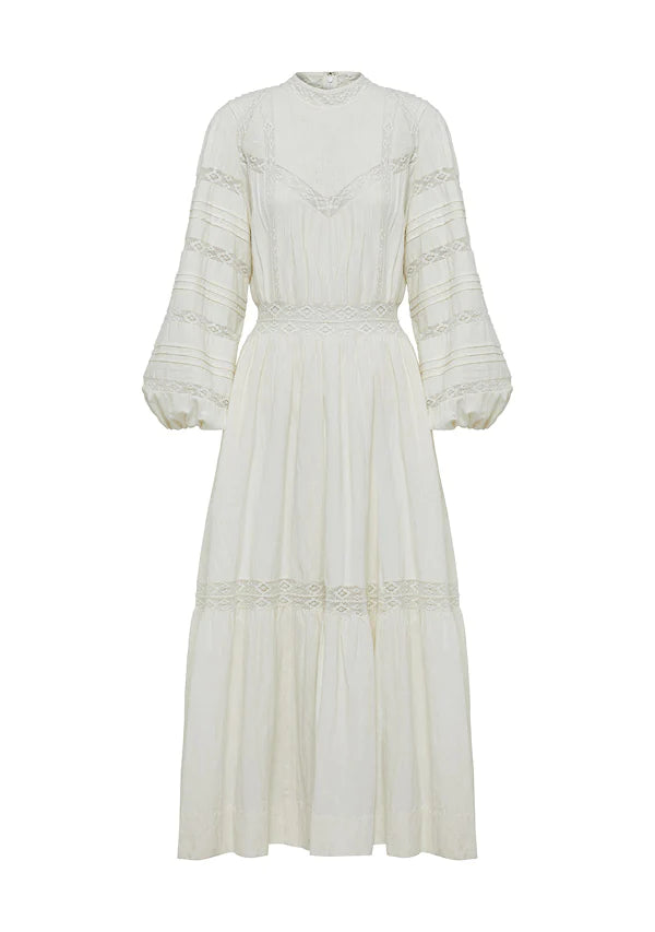MOS THE LABEL Loom Maxi Dress - Unbleached
