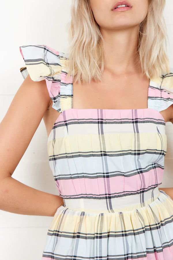 SECOND FEMALE Bertine Strap Dress - Rosebloom