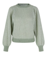 SECOND FEMALE Kubra Knit O Neck - Laurel Green