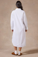 ACADEMY WOMENS Frankie LS Poplin Dress - White