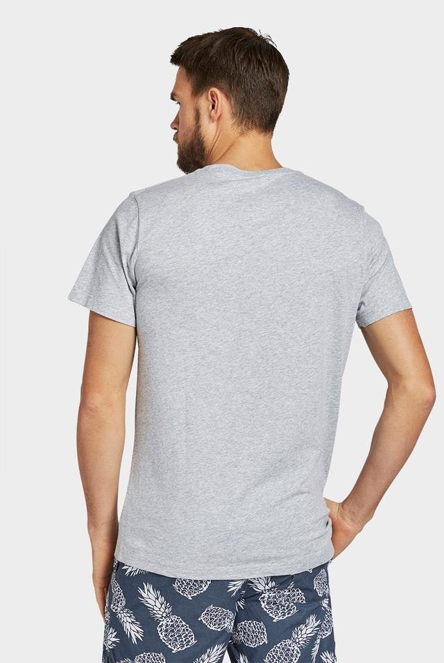 The Academy Brand, Basic Crew Tee, Grey Marle