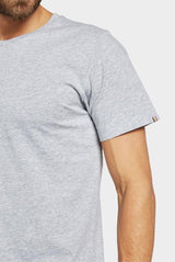 The Academy Brand, Basic Crew Tee, Grey Marle