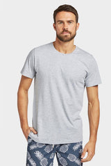 The Academy Brand, Basic Crew Tee, Grey Marle