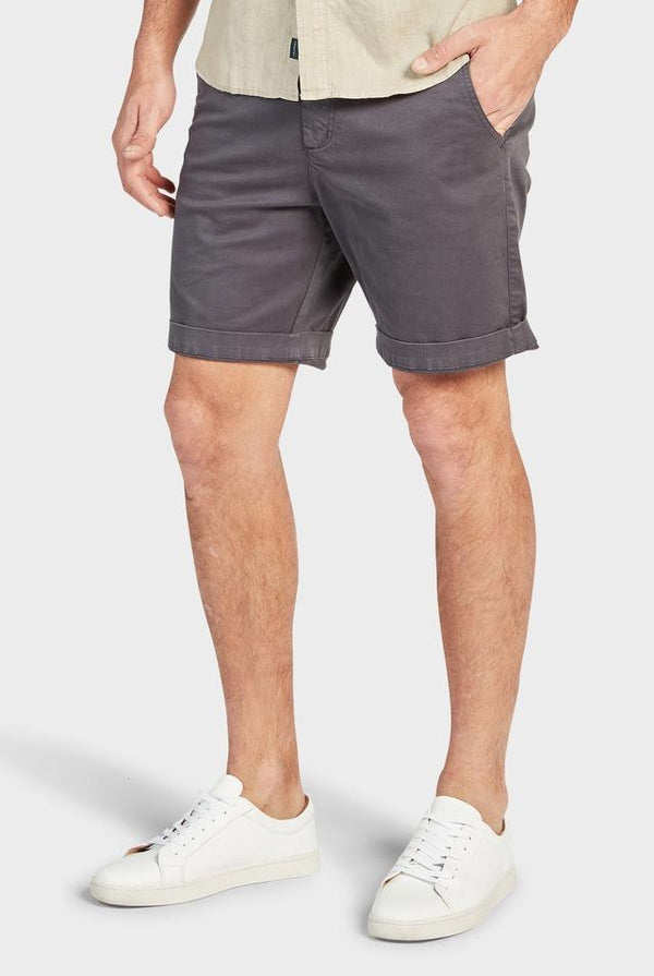 The Academy Brand Cooper Chino Short - Charcoal