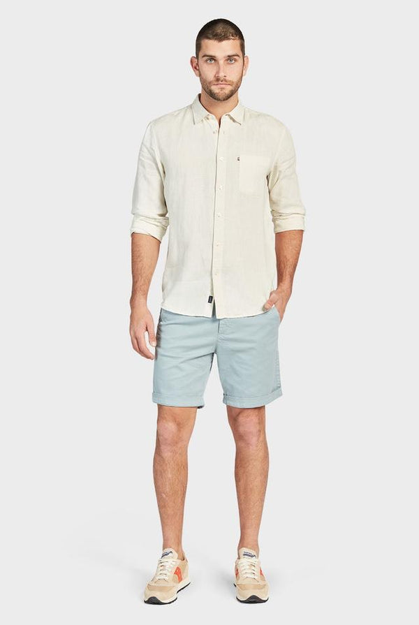 The Academy Brand Cooper Chino Short - Dusty Blue