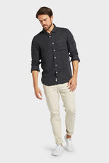 The Academy Brand - Hampton Linen Shirt - Black