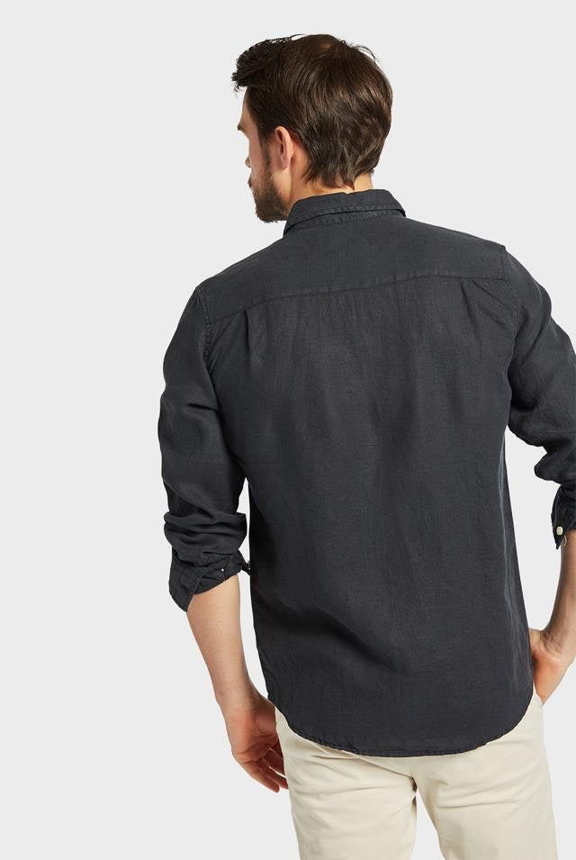The Academy Brand - Hampton Linen Shirt - Black