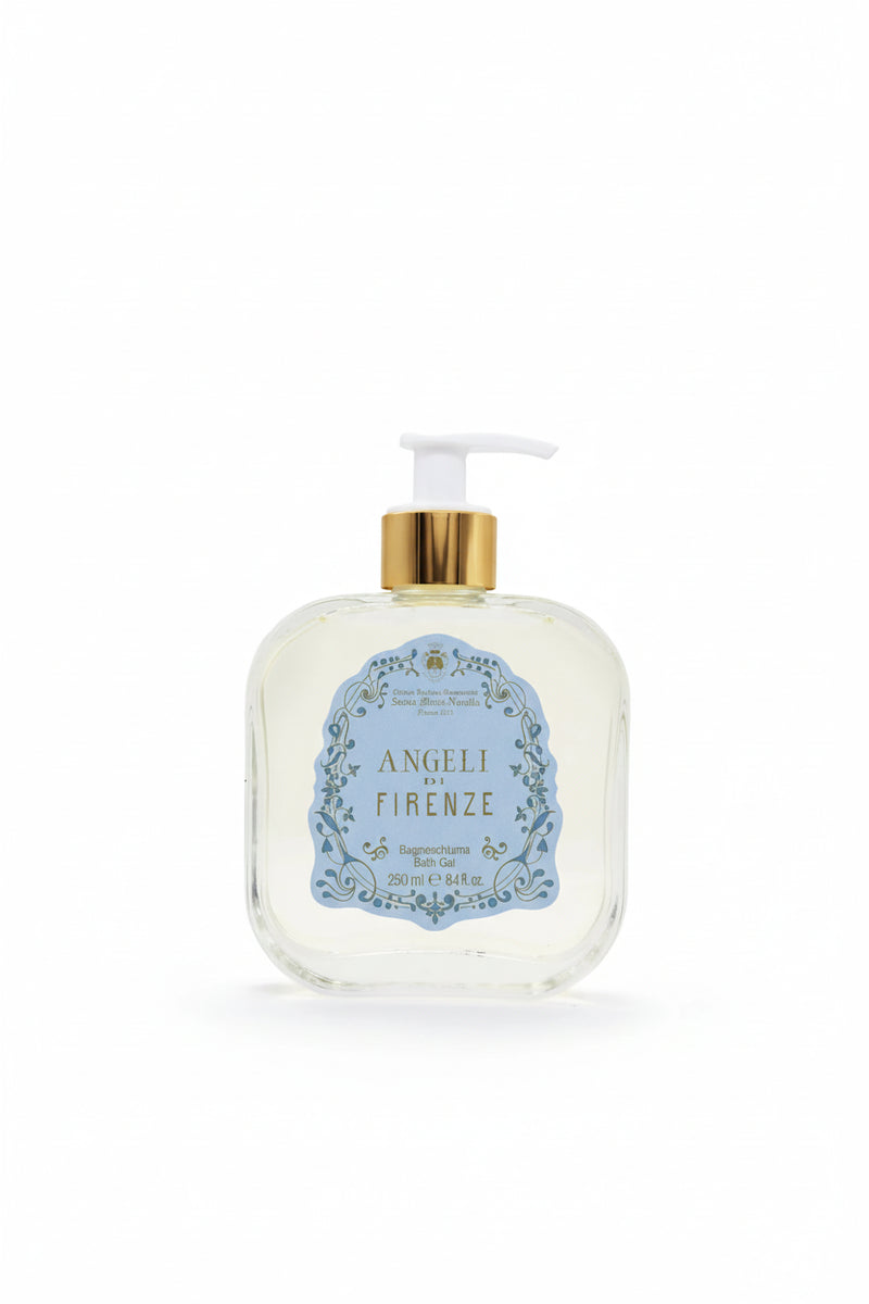 Santa Maria Novella Angeli di Firenze Bath Gel, pump bottle, studio shot
