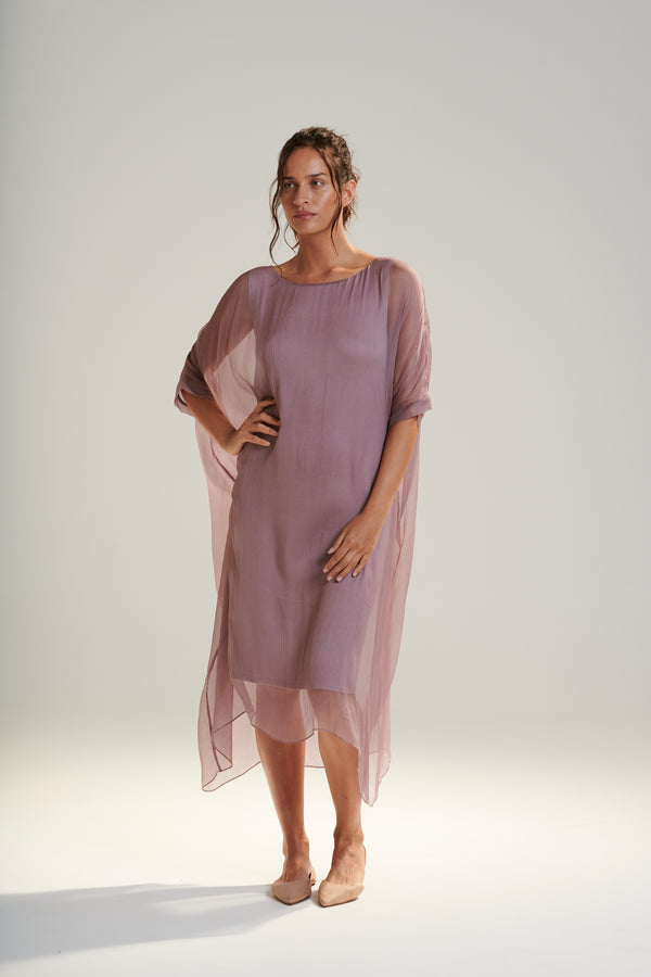 Charmae - Vanyar Crinkle Tunic - Orchid Fade