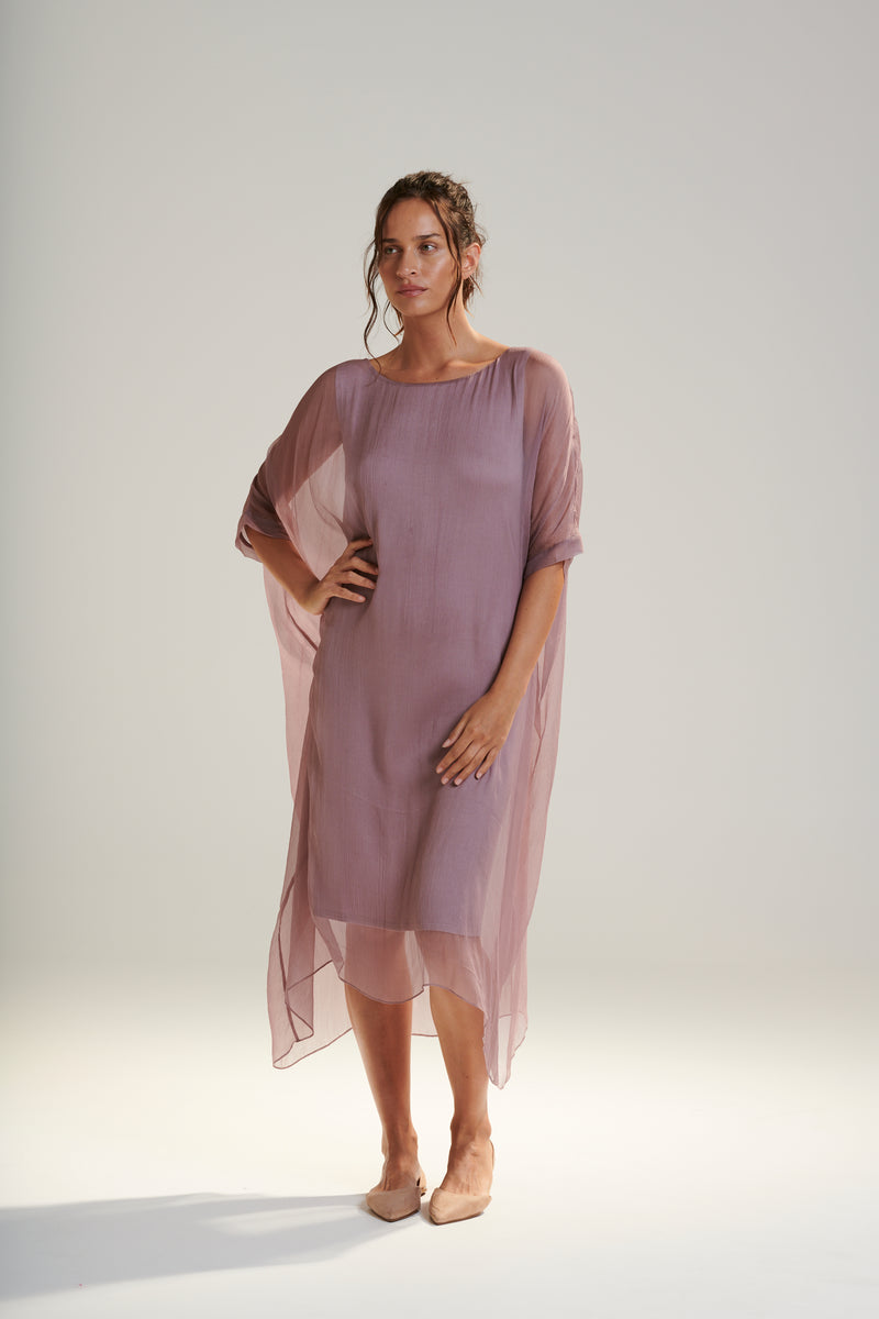 Charmae - Vanyar Crinkle Tunic - Orchid Fade