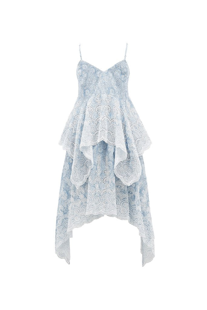 Thurley, Serenade Dress, Dusty Blue