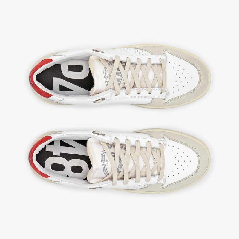 P448 Mens Mason - White/Red
