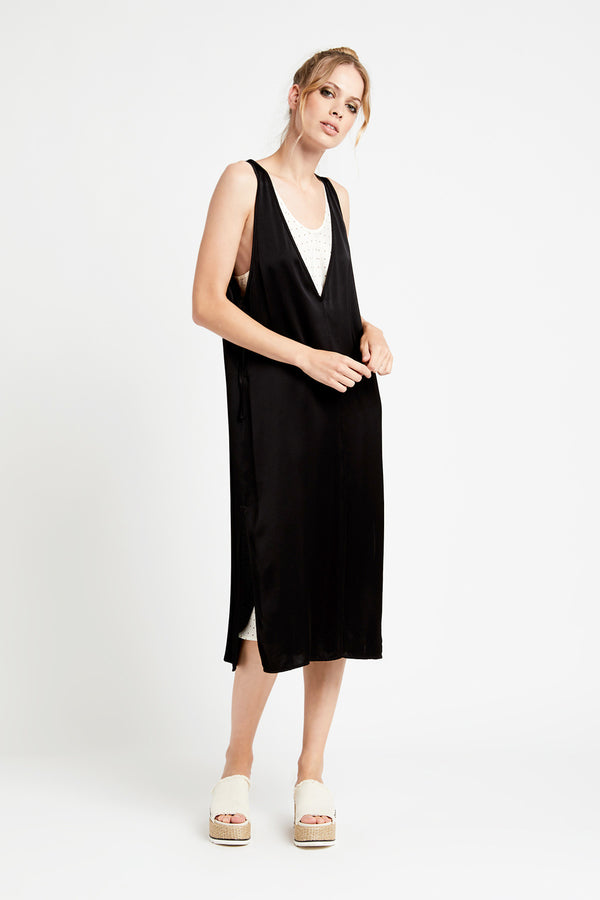 Ottod'Ame, Midi Dress, Black & Cream