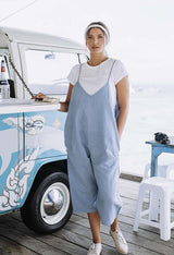 HUMIDITY LIFESTYLE, Layback Overalls, Blue