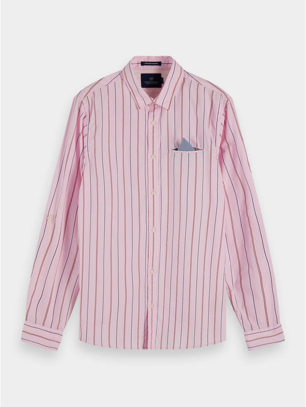 SCOTCH & SODA REGULAR FIT- Classic pocket shirt Combo D - Pink