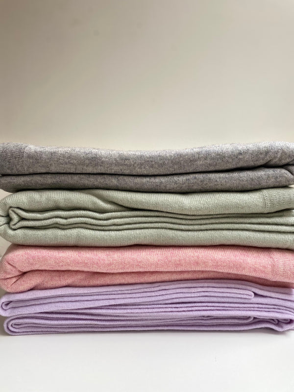 Amelie & Franks, Cashmere Throw - Sage