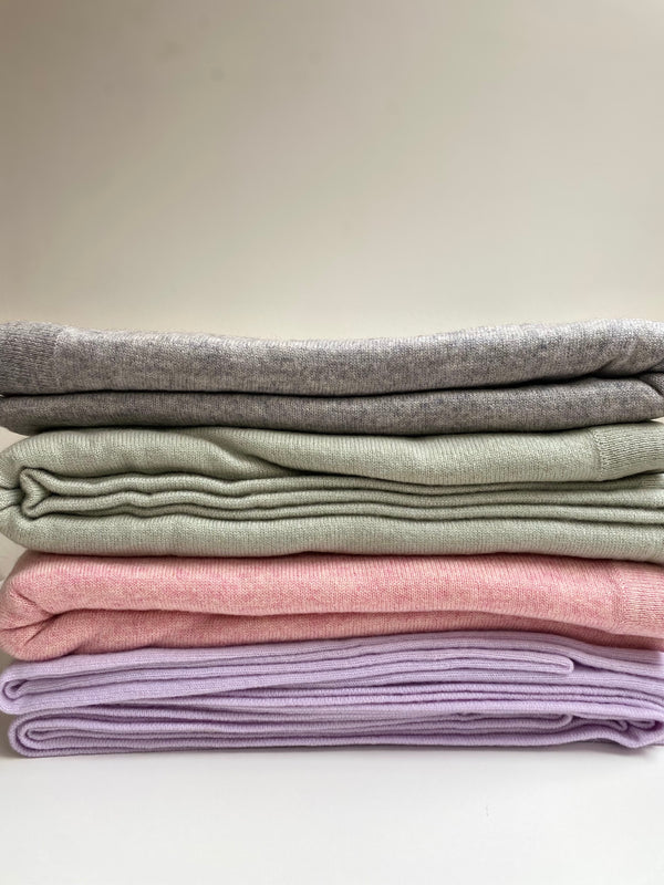 Amelie & Franks, Cashmere Throw - Sage