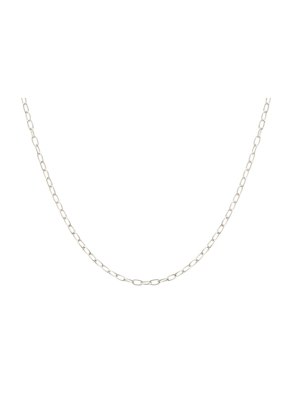 Murkani, Rectangle Curb choker, Sterling Silver