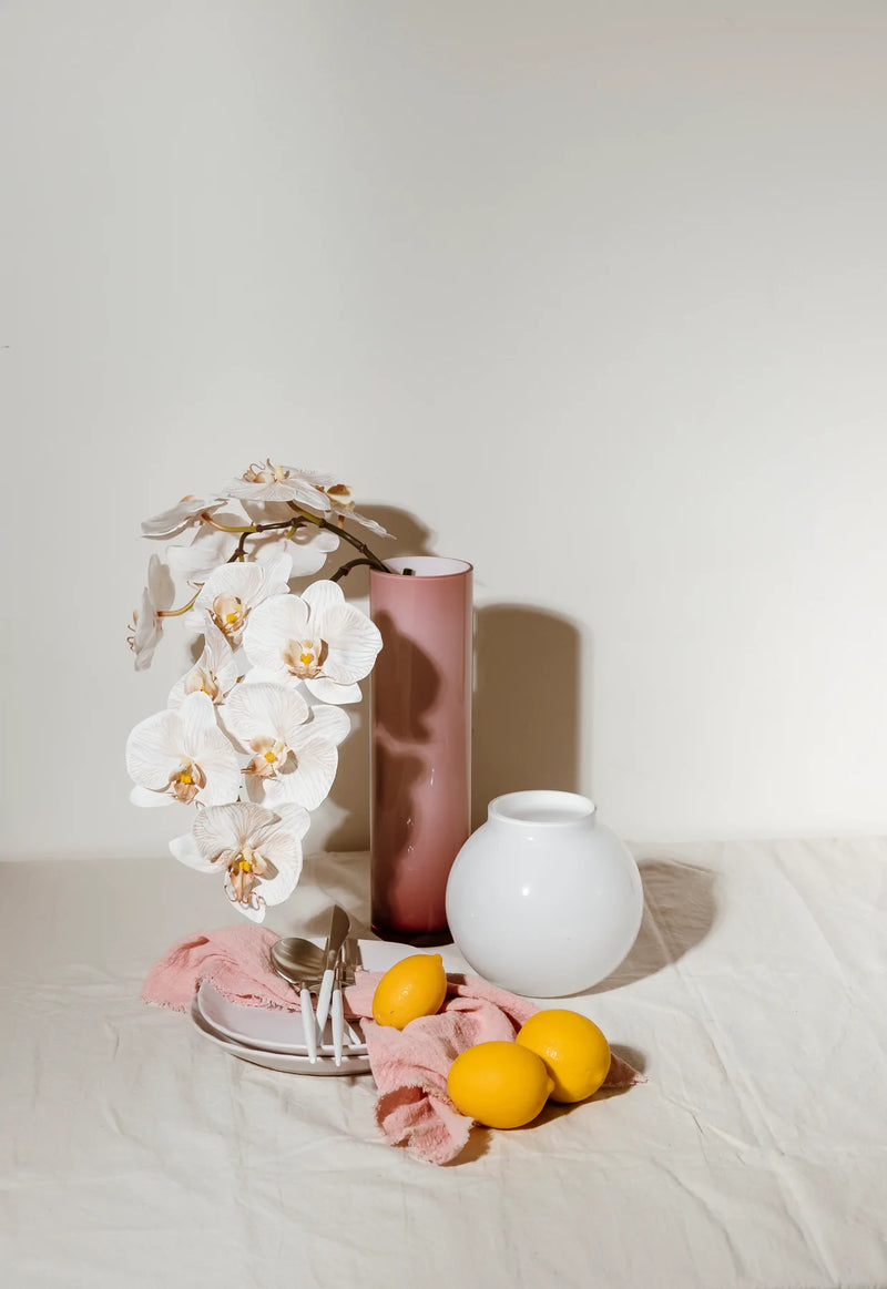 MARMOSET FOUND Opal Ball Vase Small - White
