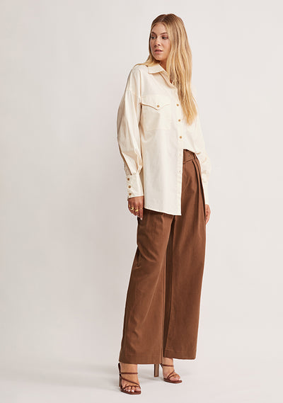 MOS THE LABEL Wanderer Blouse, Ivory