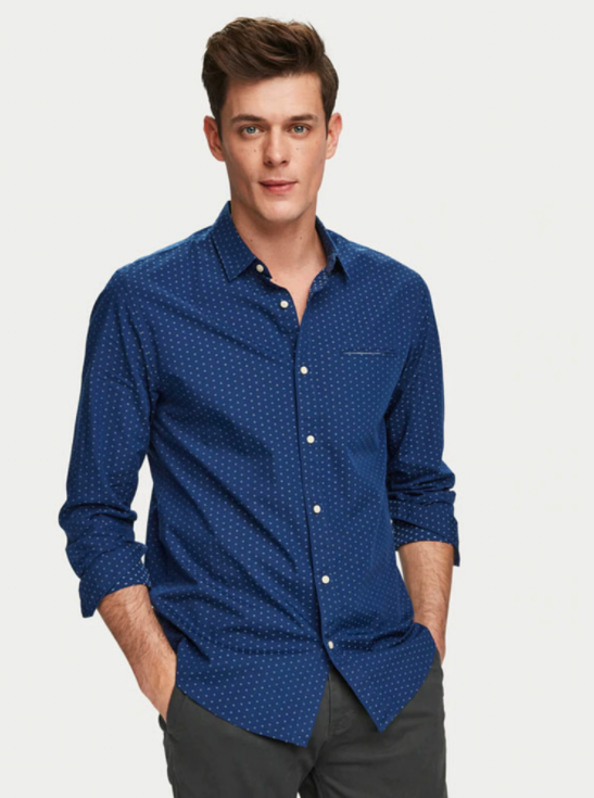 Scotch & Soda, Regular Fit Chic Pocket Shirt - Navy