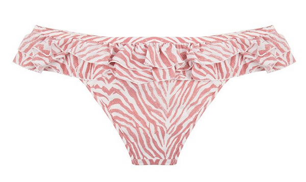 Love Stories Bobby Bikini Bottoms - Zebra Withered Rose