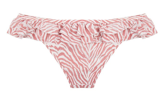 Love Stories Bobby Bikini Bottoms - Zebra Withered Rose