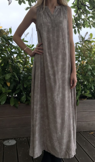 Rabens Saloner, Liv Kaleidoscope Long Dress, Stone