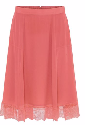 Custommade, Ani Silk Skirt, Slate Rose