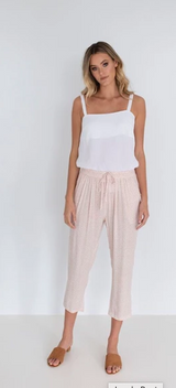 HUMIDITY LIFESTYLE Jungle Pant - Stone & White