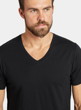 The Academy Brand, Basic V Neck Tee, Black