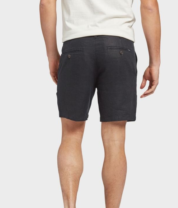 THE ACADEMY BRAND - Marco Linen Short - Black